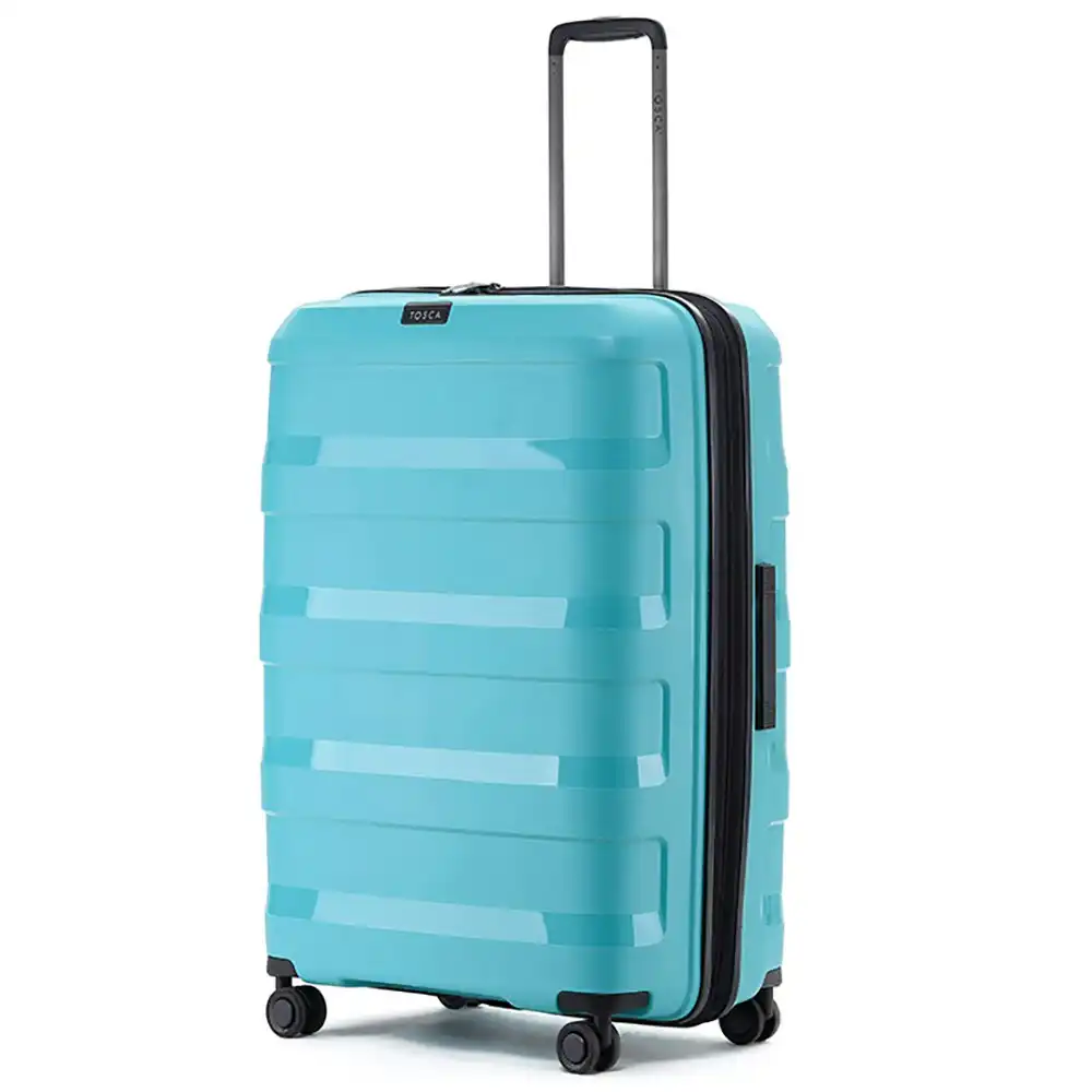 Tosca Comet PP 29" Checked Trolley Travel Hard Case Suitcase 78x50x35cm - Teal