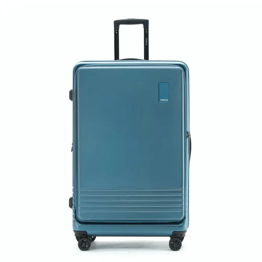 Tosca Horizon Front Lid Opening Trolley Suitcase 31" Large - Blue Sapphire