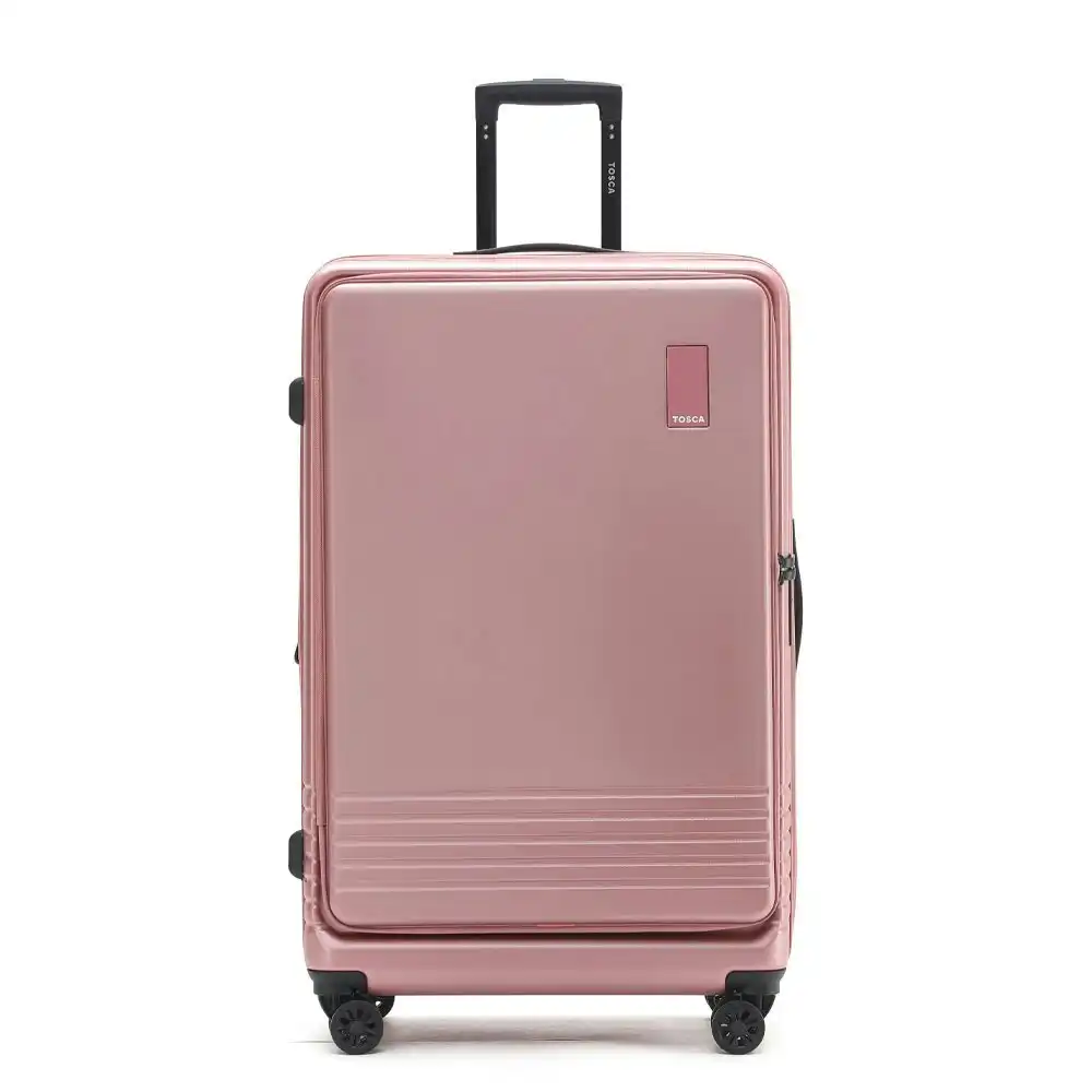 Tosca Horizon Front Lid Opening Trolley Suitcase 31" Large - Dusty Rose