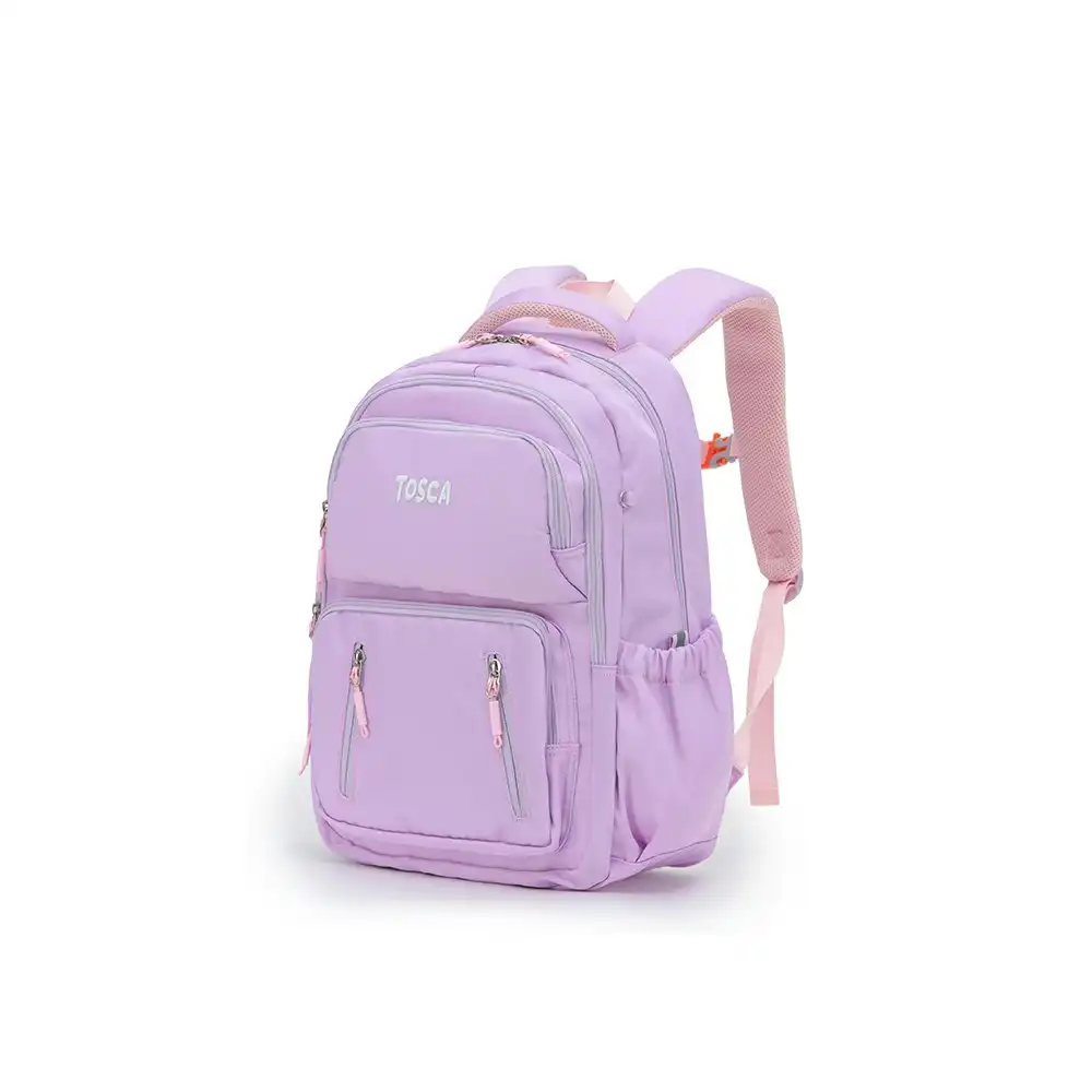 Tosca Childrens Lightweight Weekend Travel Back-to-School Backpack - Purple