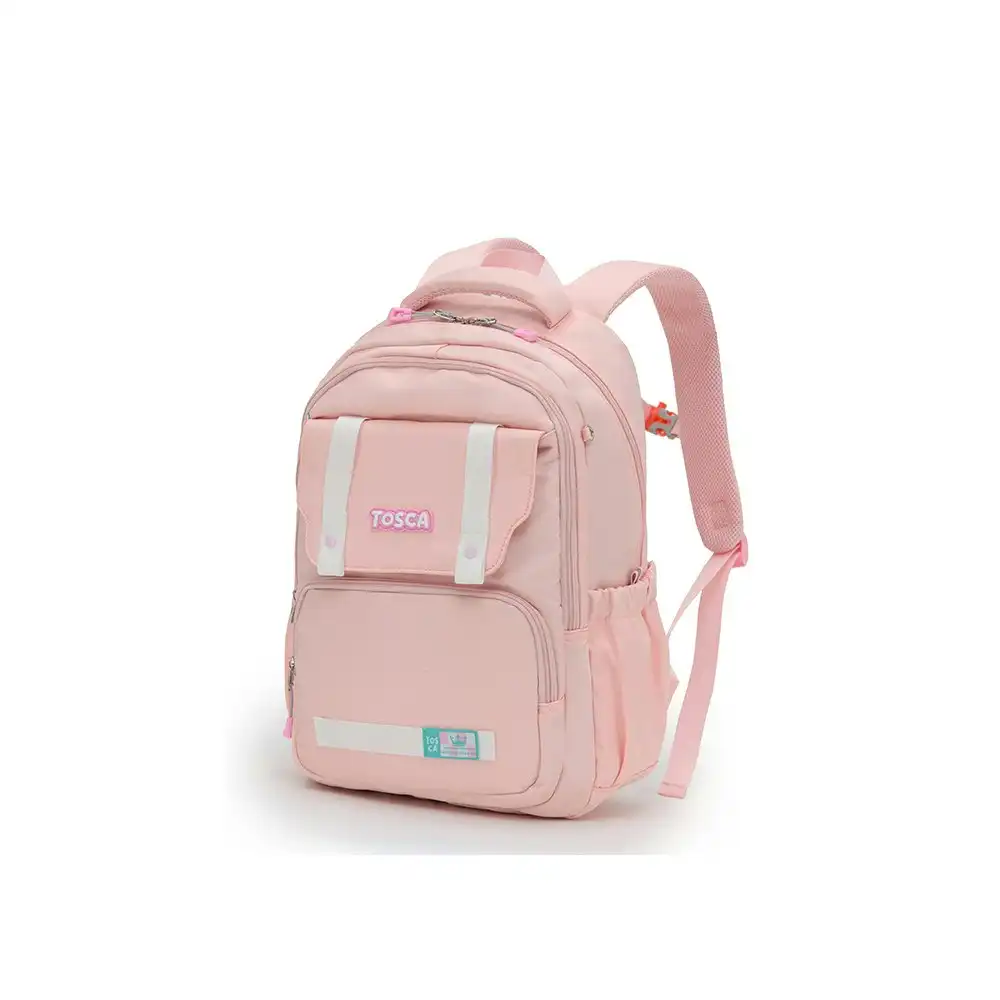 Tosca Childrens Lightweight Weekend Travel Back-to-School Backpack - Pink