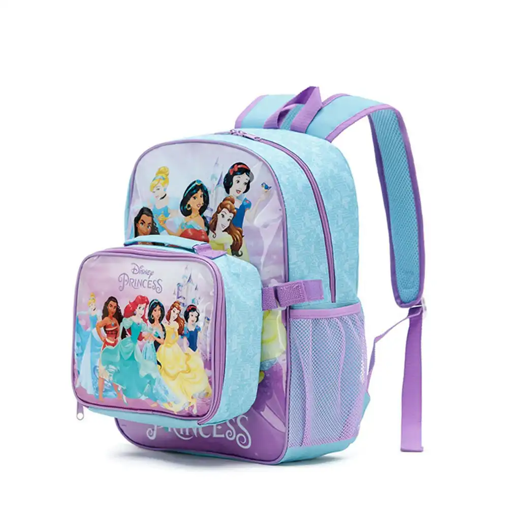 Disney Princesses Kids/Childrens Travel/School Backpack With Cooler Bag