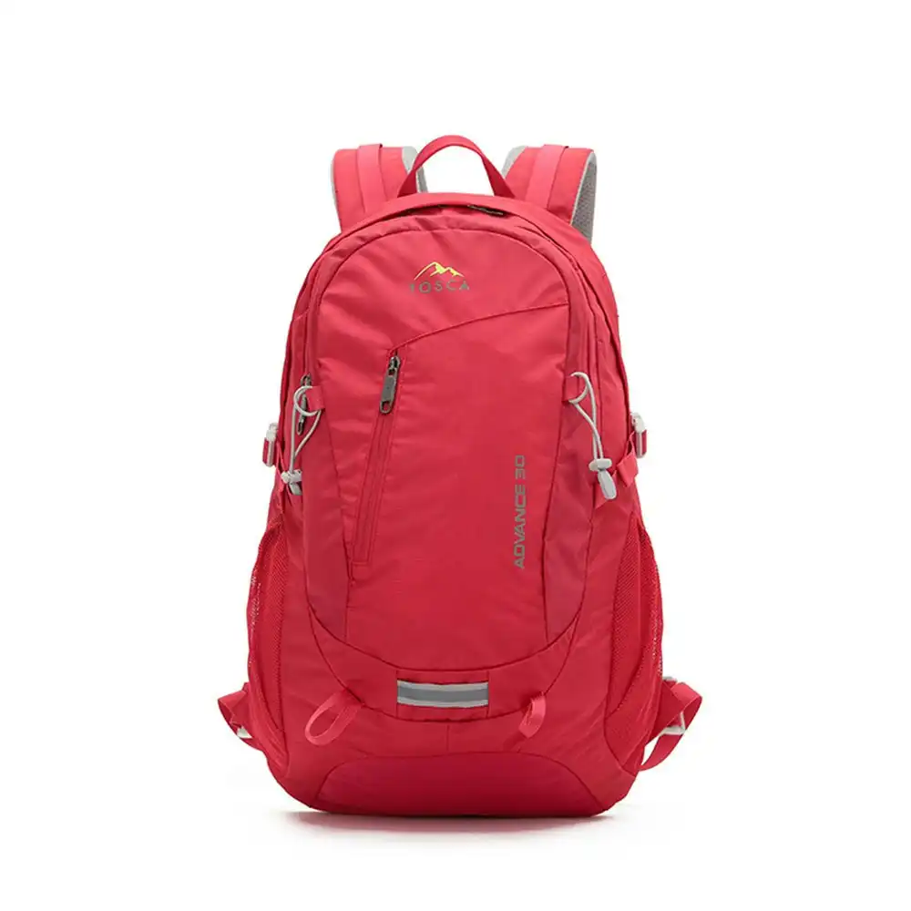 Tosca 30L Lightweight Deluxe Travel Outdoor Backpack Bag Red w/Adjustable Straps