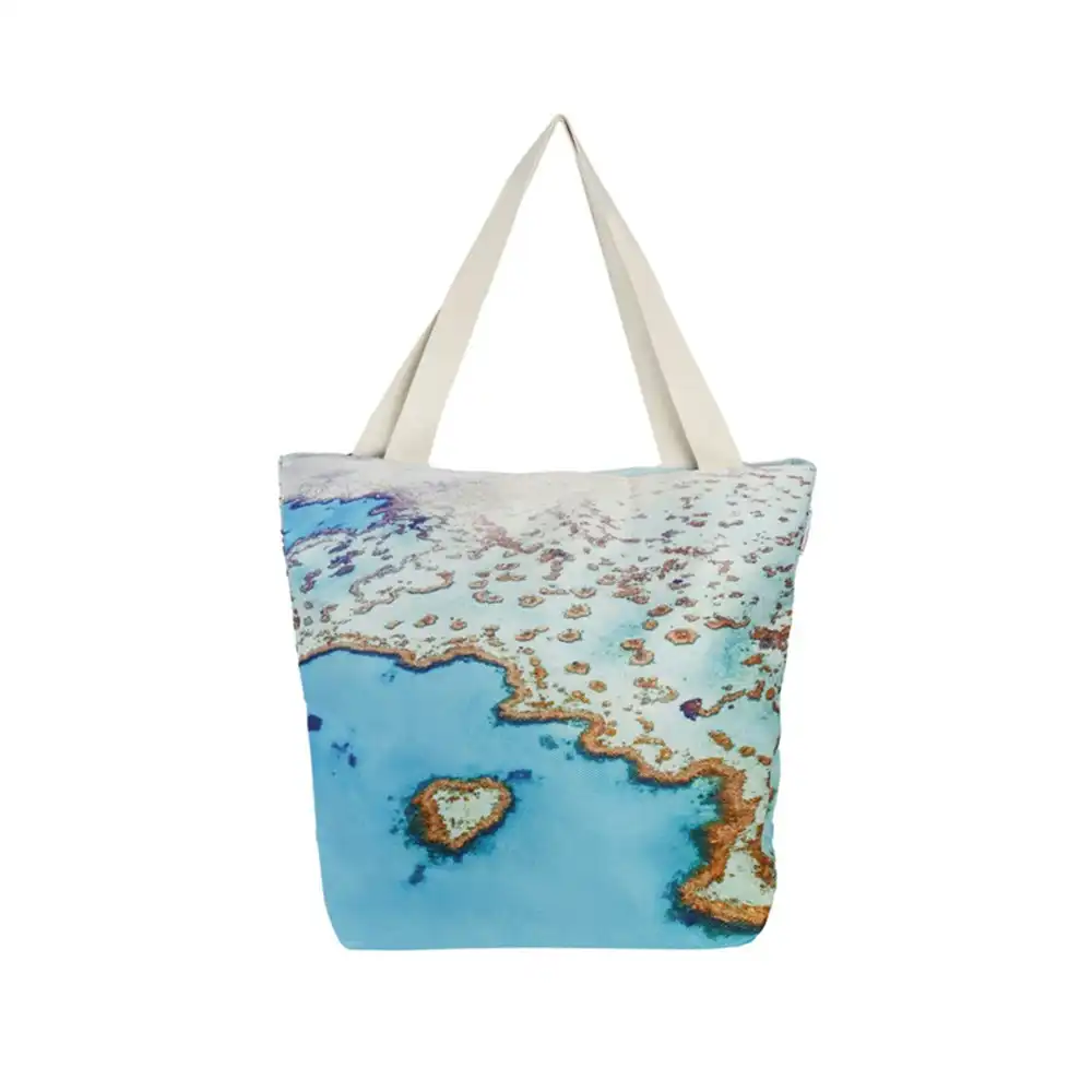 Good Vibes 50cm Beach Tote Bag Great Barrier Reef Outdoor Purse Travel Handbag