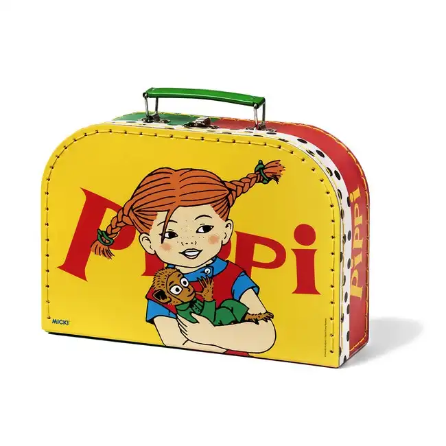 Pippi Longstocking 25cm Suitcase Storage Travel Bag Kids/Children 3y+ Yellow