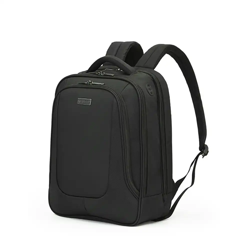 Tosca Oakmont Business Laptop Shoulder Padded Backpack Bag 20x42x32cm - Black