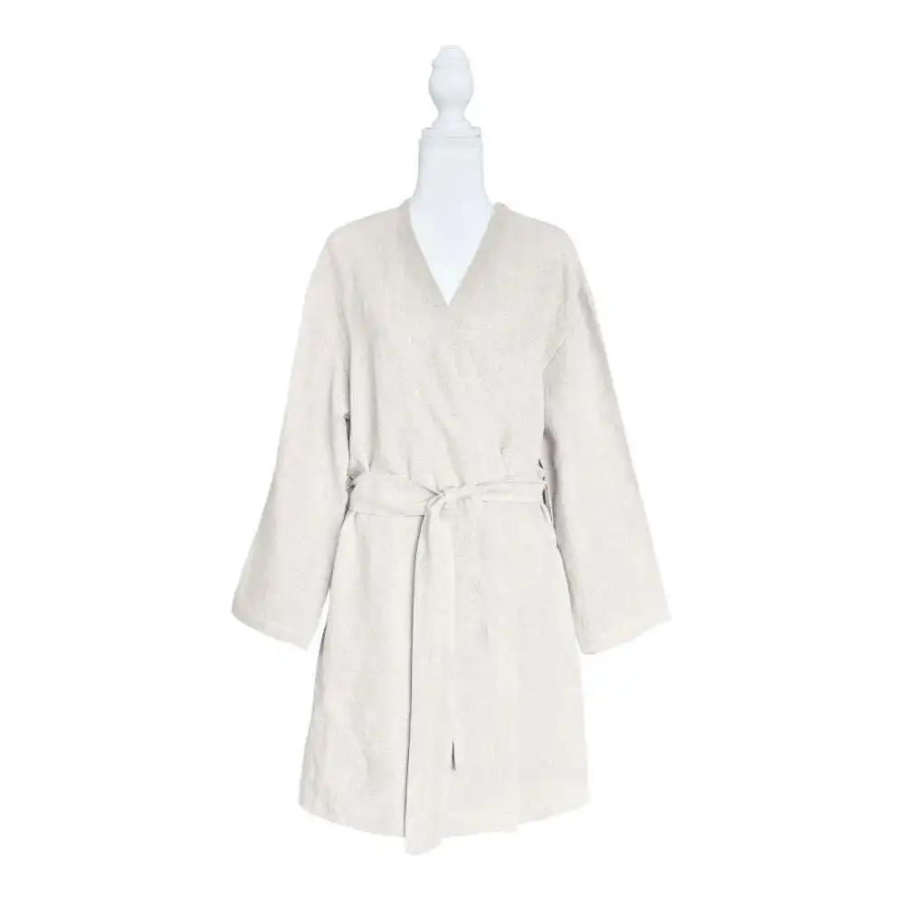 J Elliot Home Linen Collection Kimono/Bedroom Robe Adult/Women Sleepwear White