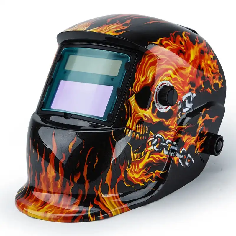 Rossi Auto Darkening Welding Helmet Mask MIG/ARC/TIG Welder Machine Flames Shield