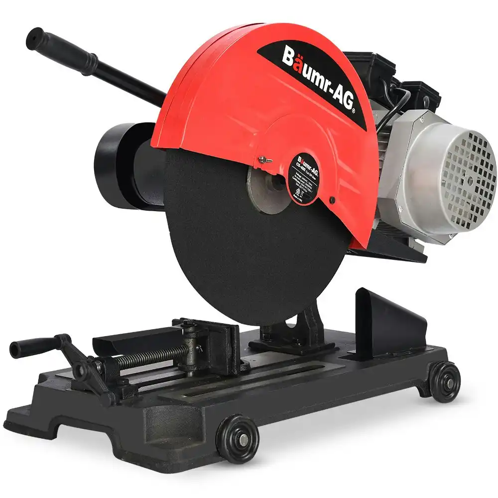 Baumr-AG 2400W 400mm 16 Inch Metal Cut Off Cold Saw, Commercial Grade, Brushless Motor, Soft Start, 45 Degree Mitre Chop