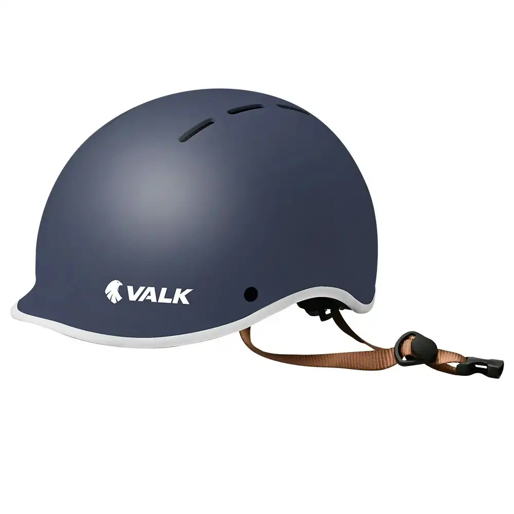 Valk Retro Bike Helmet, 56-61cm S, M, L Universal Dial Fit System, Shadow Navy
