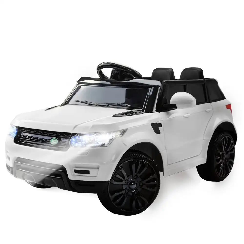 Rovo Kids Ride-On Car Children Electric Toy w/ Remote Control 12V White