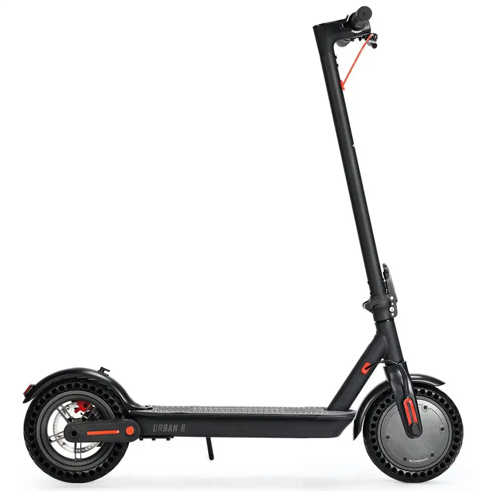 Alpha Urban 8 Electric Scooter, 350W 7.5Ah, Suspension, 25km Range, 8.5-Inch Wheels, Motorised Commuter eScooter for Adults, Black