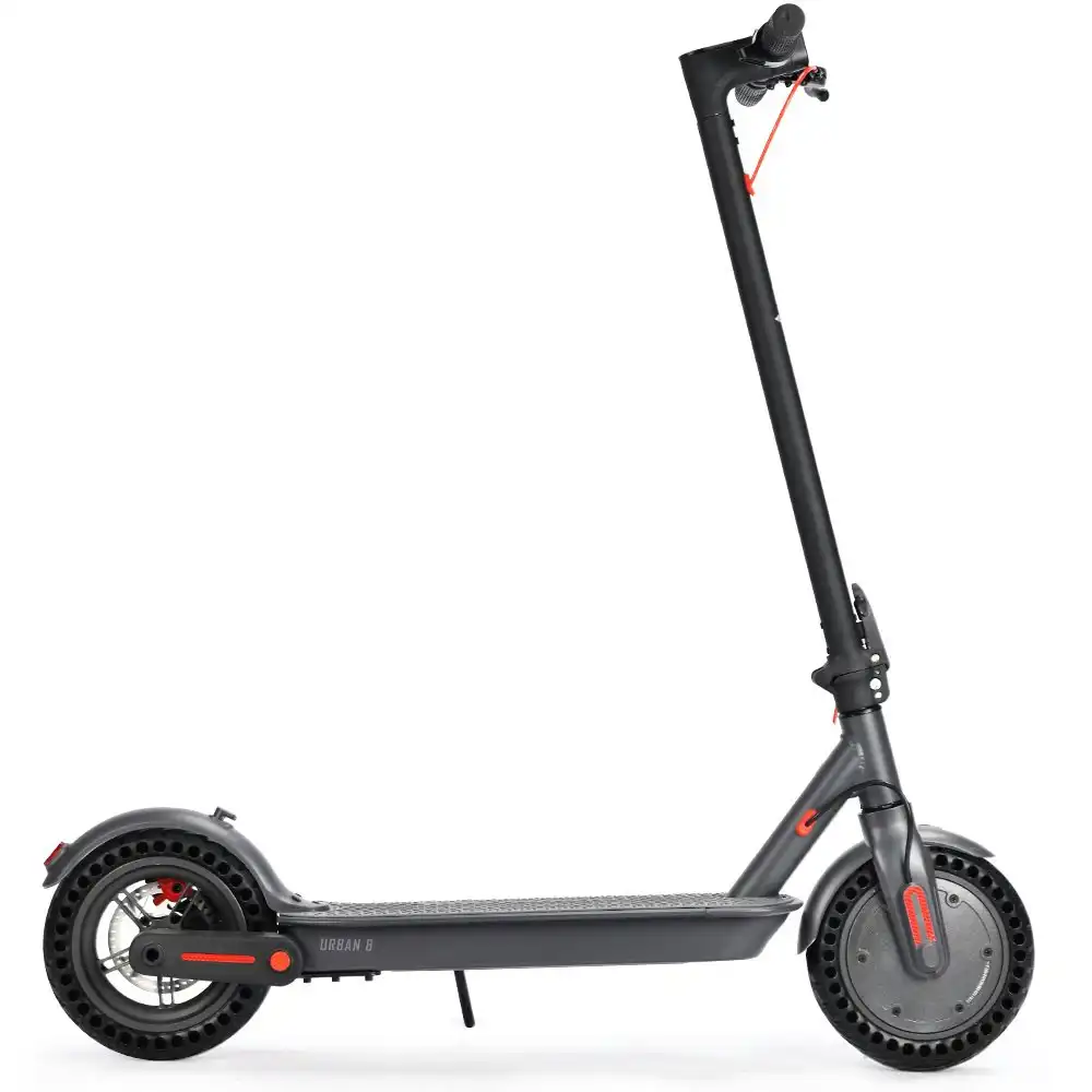 Alpha Urban 8 Electric Scooter, 350W 7.5Ah, Suspension, 25km Range, 8.5-Inch Wheels, Motorised Commuter eScooter for Adults, Grey
