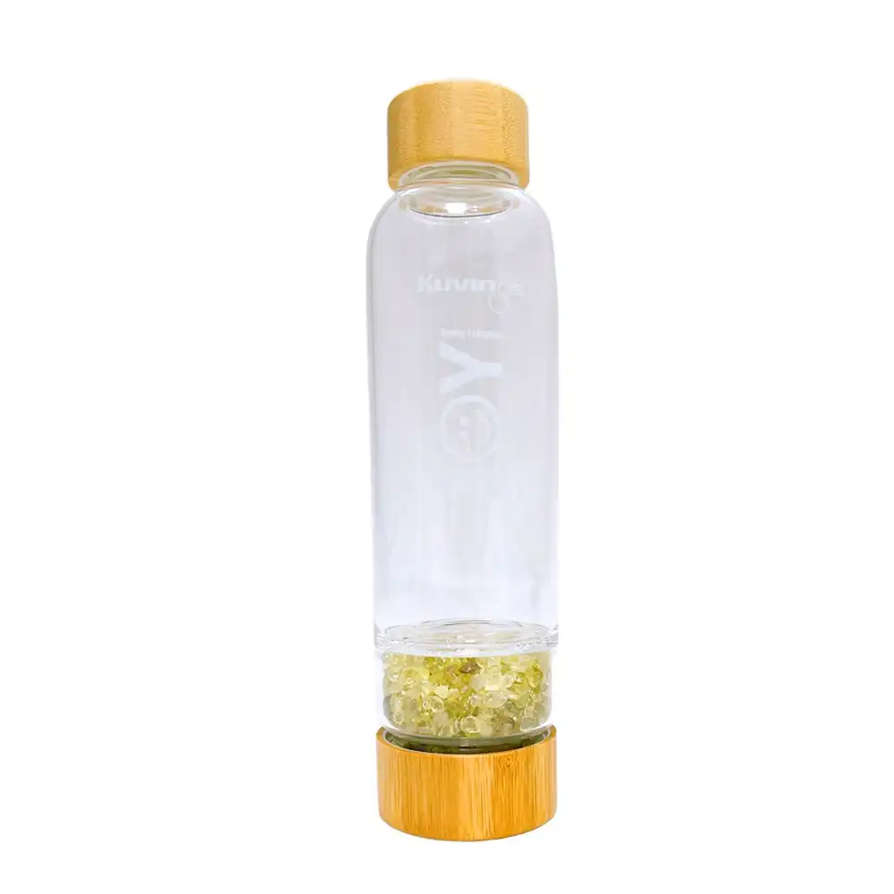 Kuvings Glass Water Drinking Bottle With Citrine Crystals 500 ml - Joy