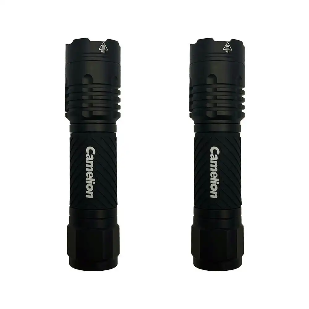2PK Camelion 3-Mode LED 3xAAA Battery Outdoor Camping Flashlight w/Zoom Focus