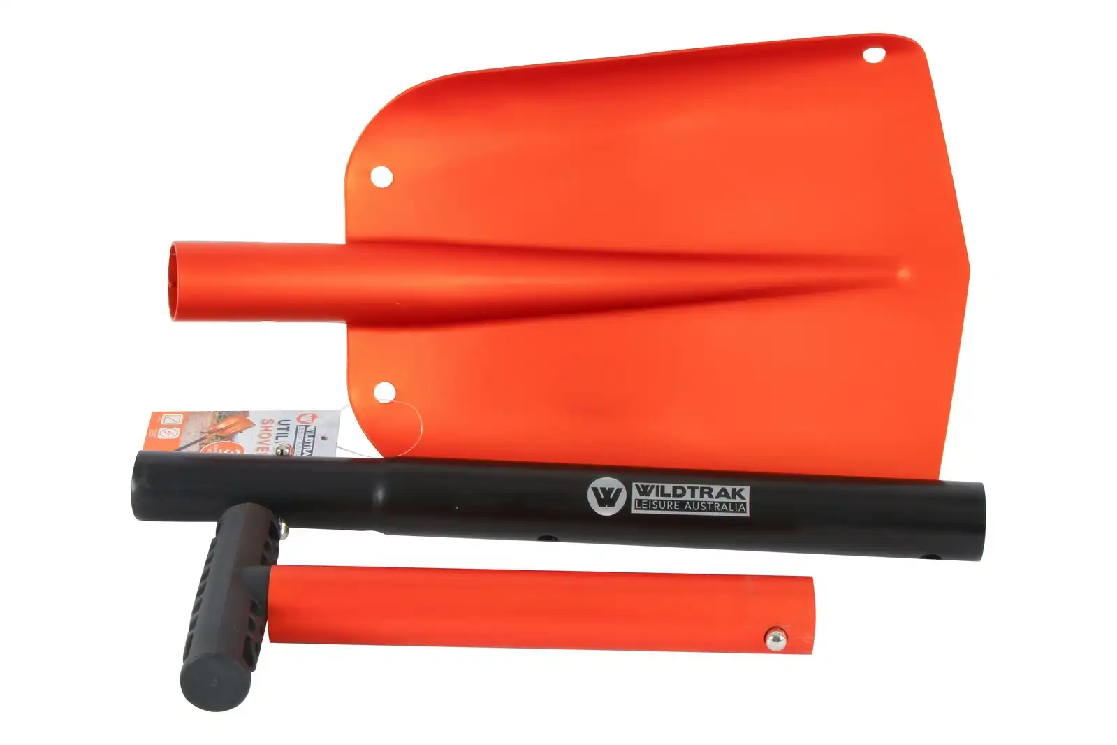 3pc Wildtrak Collapsible 82x21cm Utility Aluminium Shovel Outdoor Tool Orange
