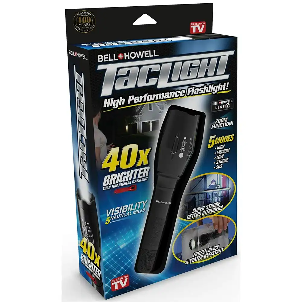 TV Shop Tac Light Super Bright Flashlight/Torch Heavy Duty Portable Waterproof