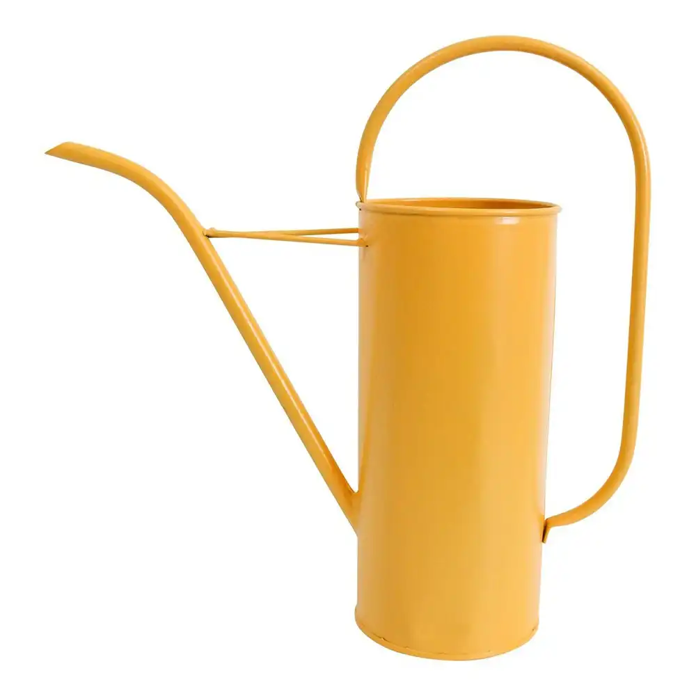 Metal 32cm Watering Can w/ Handle Home/Garden Decorative Container Tall Sunshine