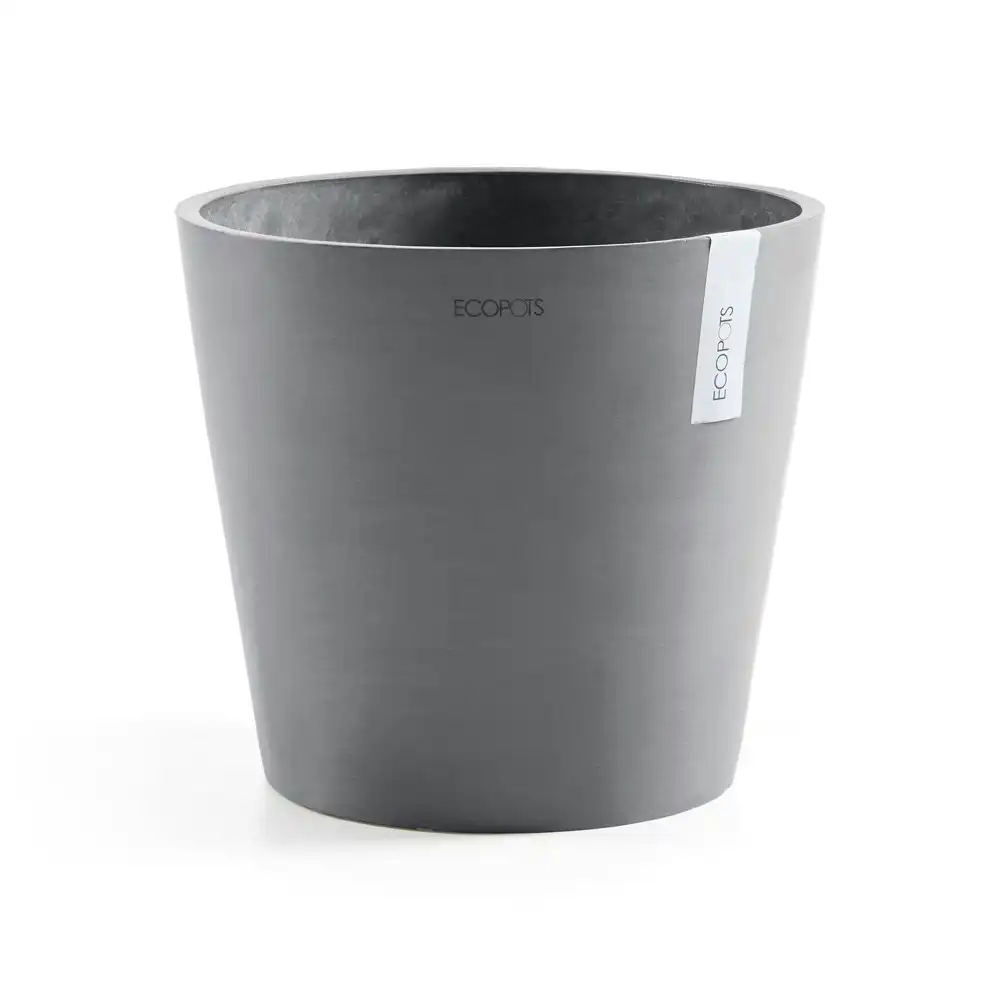 Ecopots Amstersdam 40cm Home Indoor/Outdoor Decor Durable Garden Plant Pot Grey