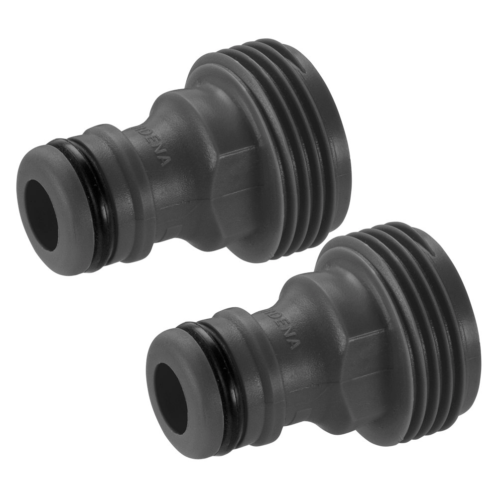 2x Gardena Universal Outdoor Hose Adaptor Accessory 2922-26 US Thread - 26.5mm