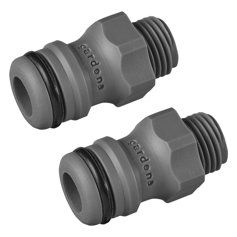 2x Gardena Adaptor Water Sprinkler Connection Piece Attachment 2920-26 - 13.2mm