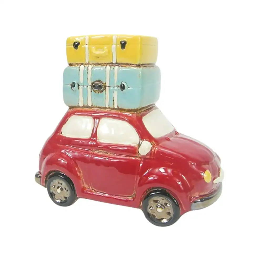Urban Products 19cm Ceramic Travelling Beetle w/ Suitcases Planter Home Decor
