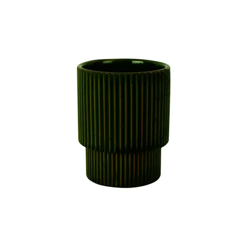 Maine & Crawford Siri 13x11cm Ceramic Plant Pot Home/Garden Decor Olive Green