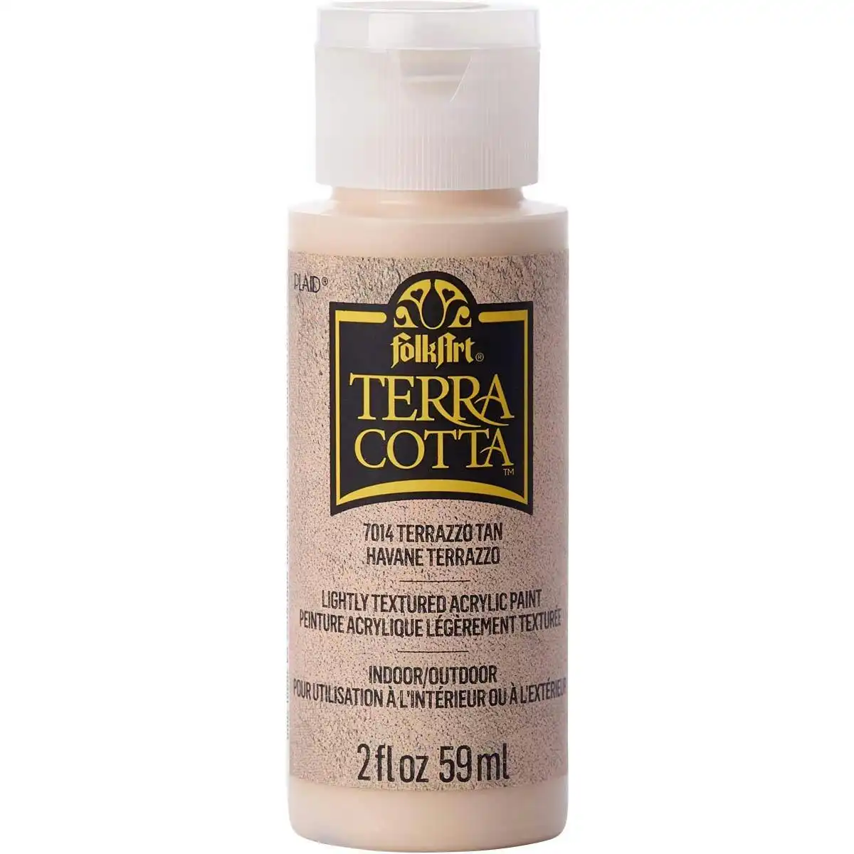 Plaid FolkArt Terra Cotta 59ml Acrylic Art Paint Terrazzo Sand Textured Finish