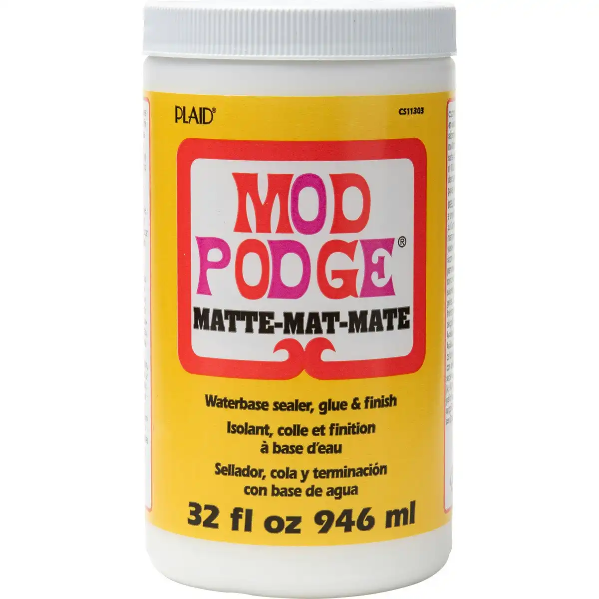 Plaid Mod Podge 946ml All-in-One Sealer Glue Quick-Drying Clear Matte Finish
