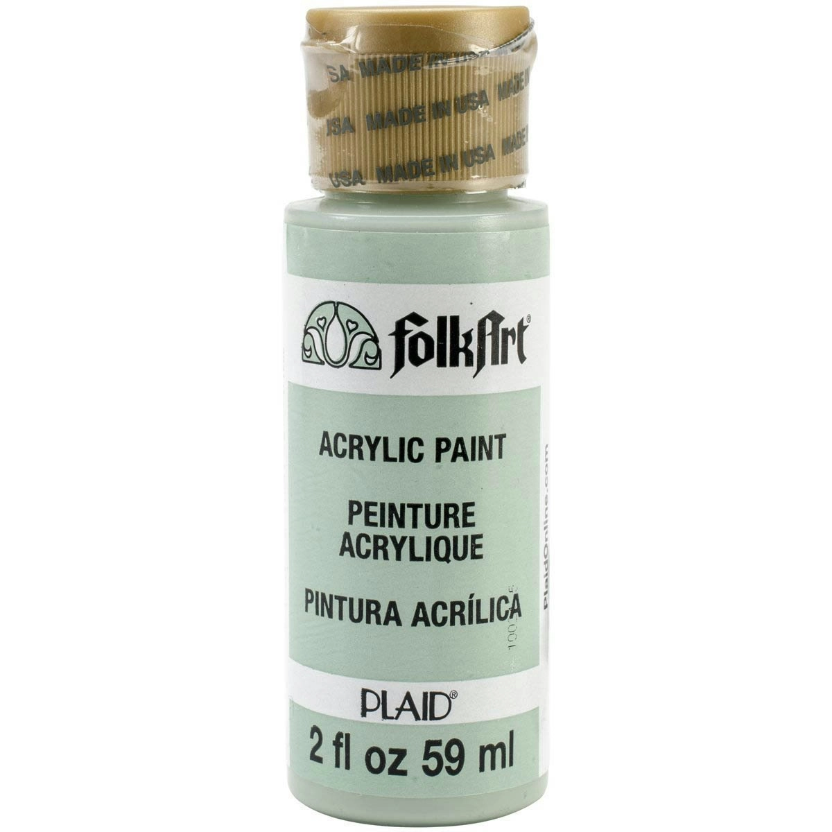 Plaid FolkArt Premium 59ml Water-Based Green Sea Acrylic Art Paint Matt Finish