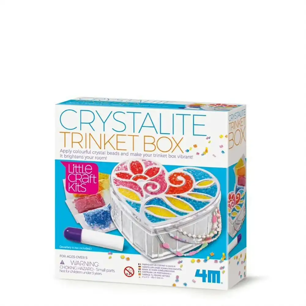 4M Little Craft Crystalite Trinket Storage Box Kid/Children Art Activity 5y+