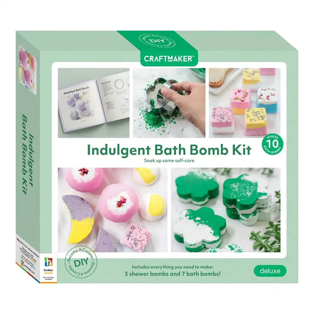 Craft Maker Indulgent DIY Mould Shower/Bath Bomb Adult Activity Making Book Kit
