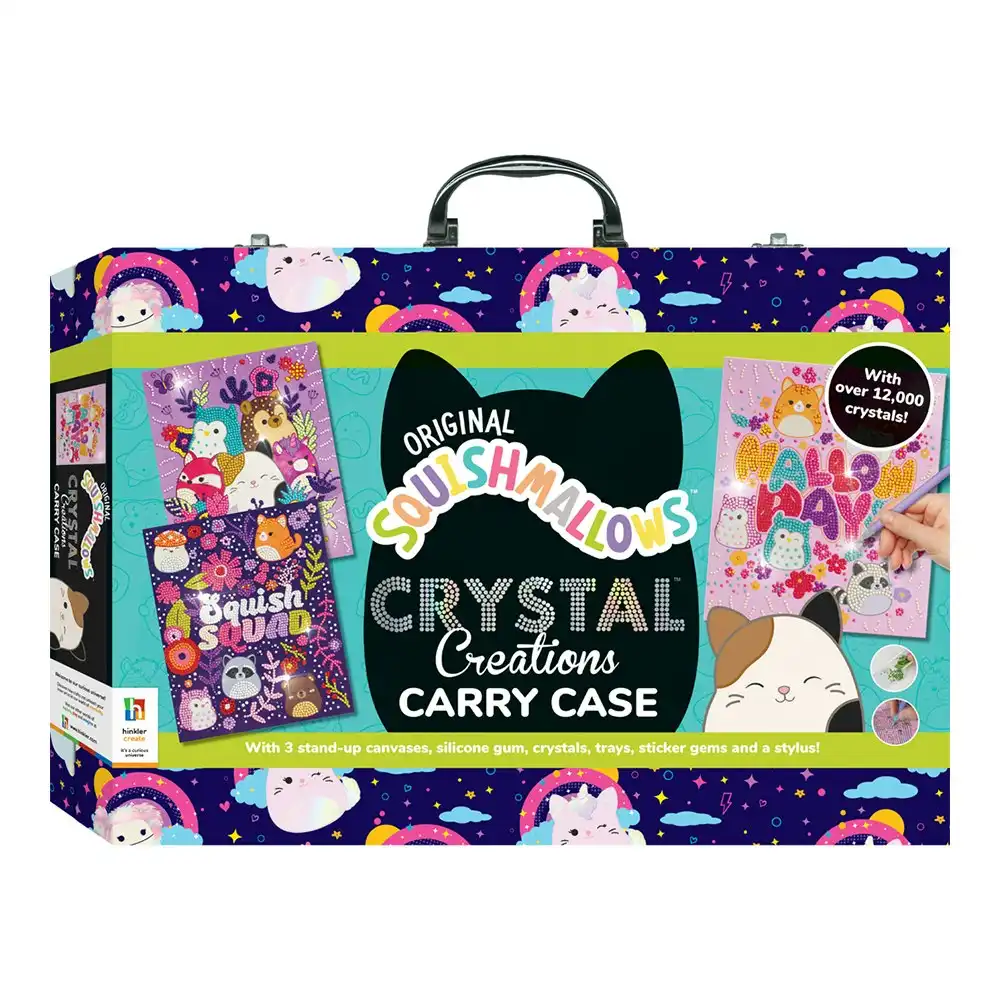 Curious Craft Crystal Creations Squishmallows Carry Case Activity Kit Kids 8-12y