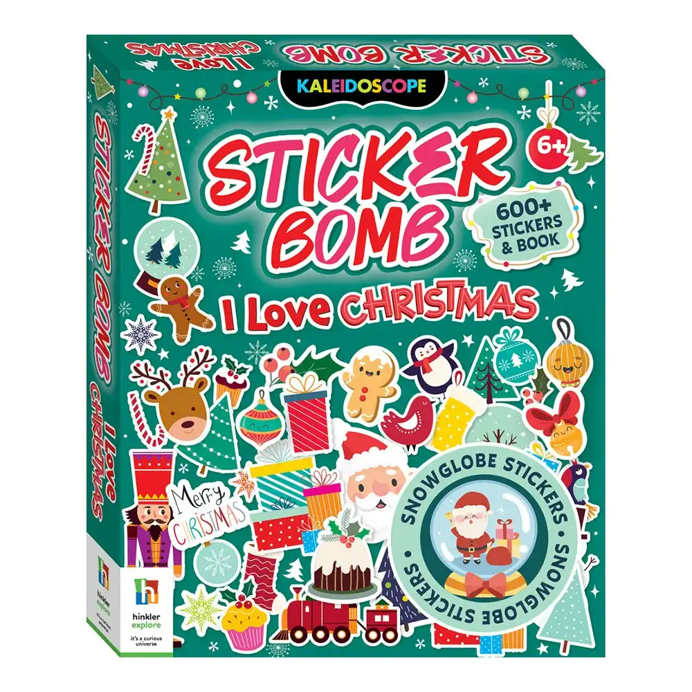 Kaleidoscope Sticker Bomb I Love Christmas Kids/Children Fun Craft Activity Book