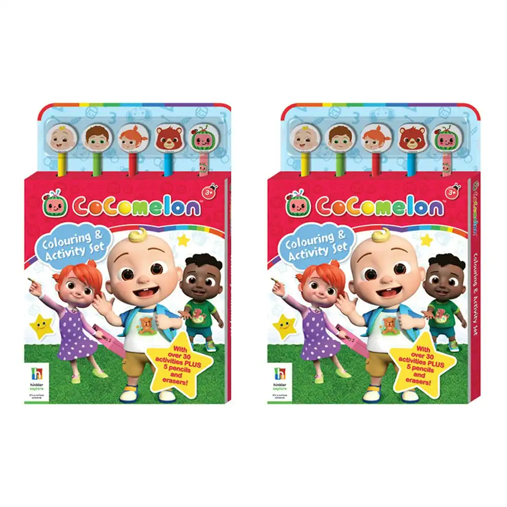 2x Kaleidoscope Cocomelon Colouring & Activity Set Kids/Children Art/Craft 3y+
