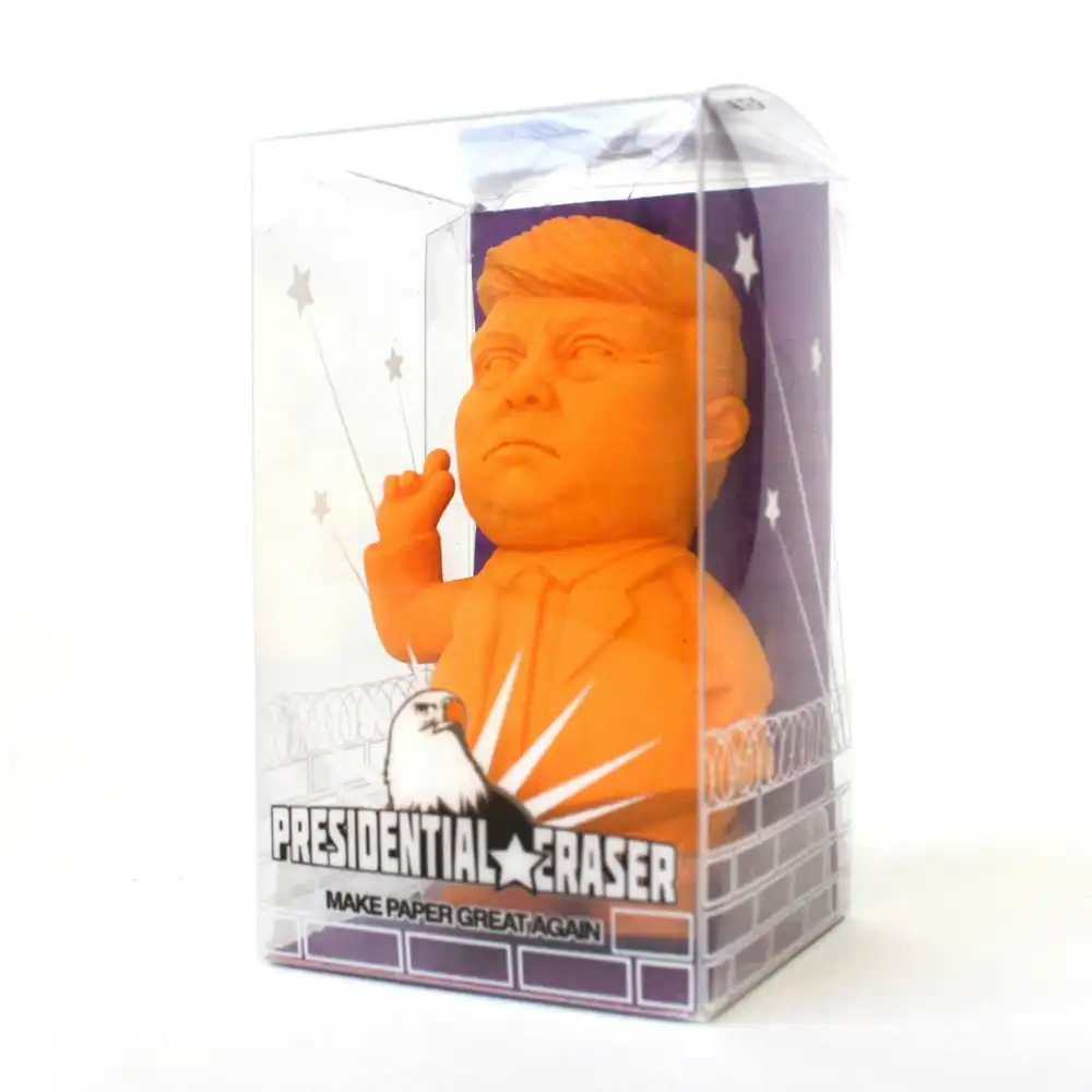 Gift Republic Presidential Eraser School Stationery Drawing Accessory Orange