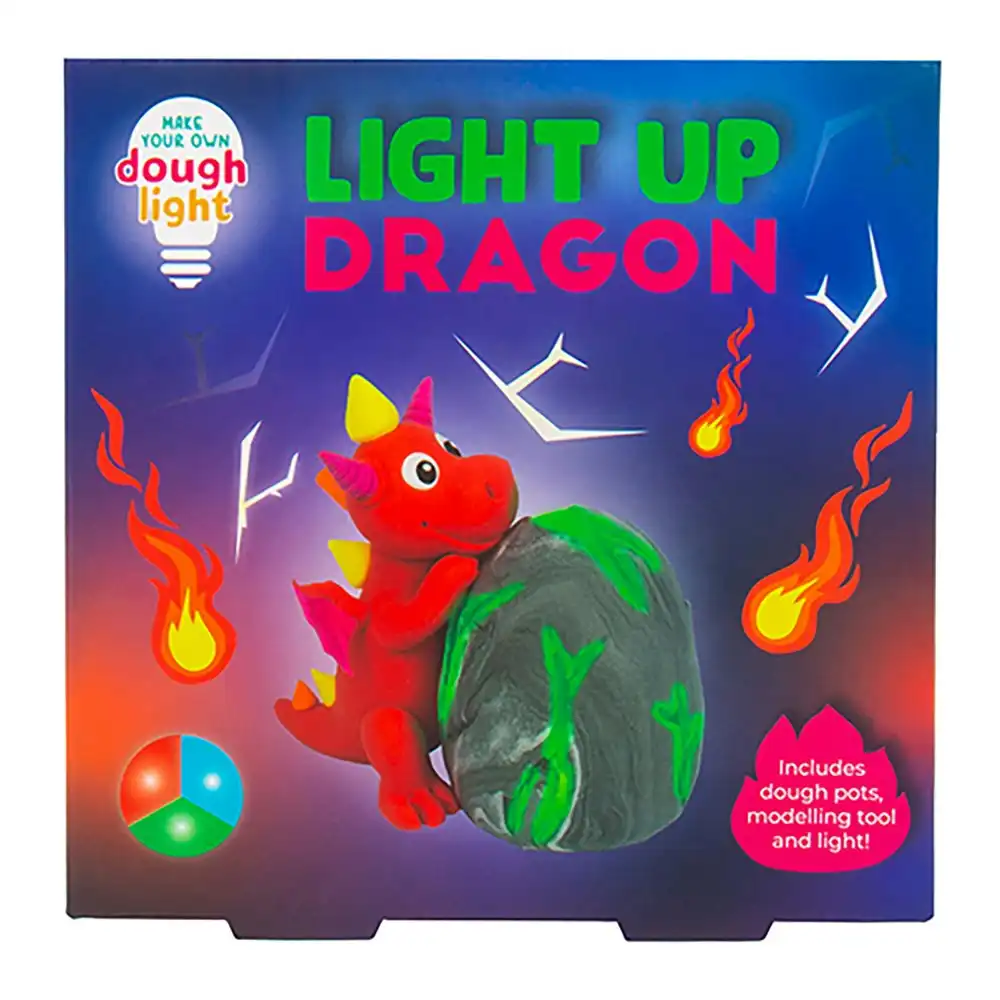 Fizz Creations Make Your Own Dough Mould Light Up Dragon Educational Toy Kit
