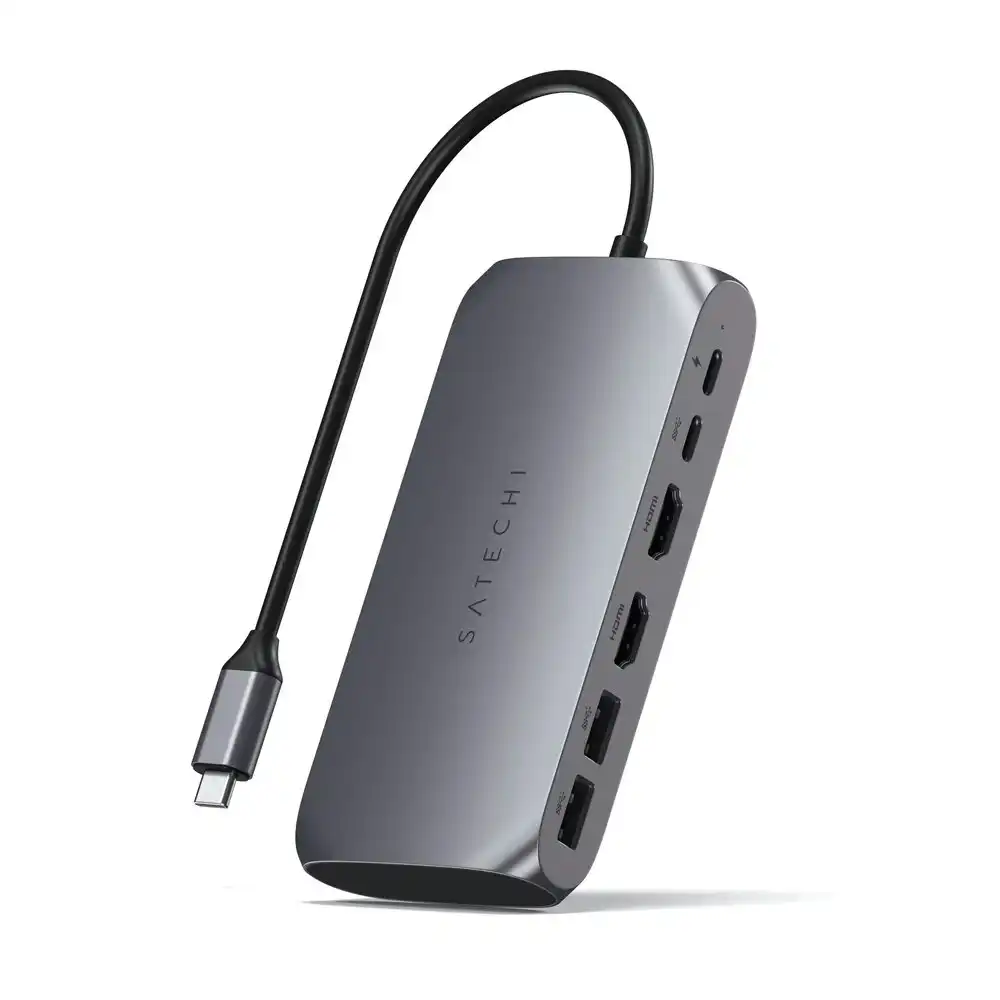 Satechi USB-C Multimedia Video/USB-A/HDMI/Data Portable Adapter Hub For M1 Macs