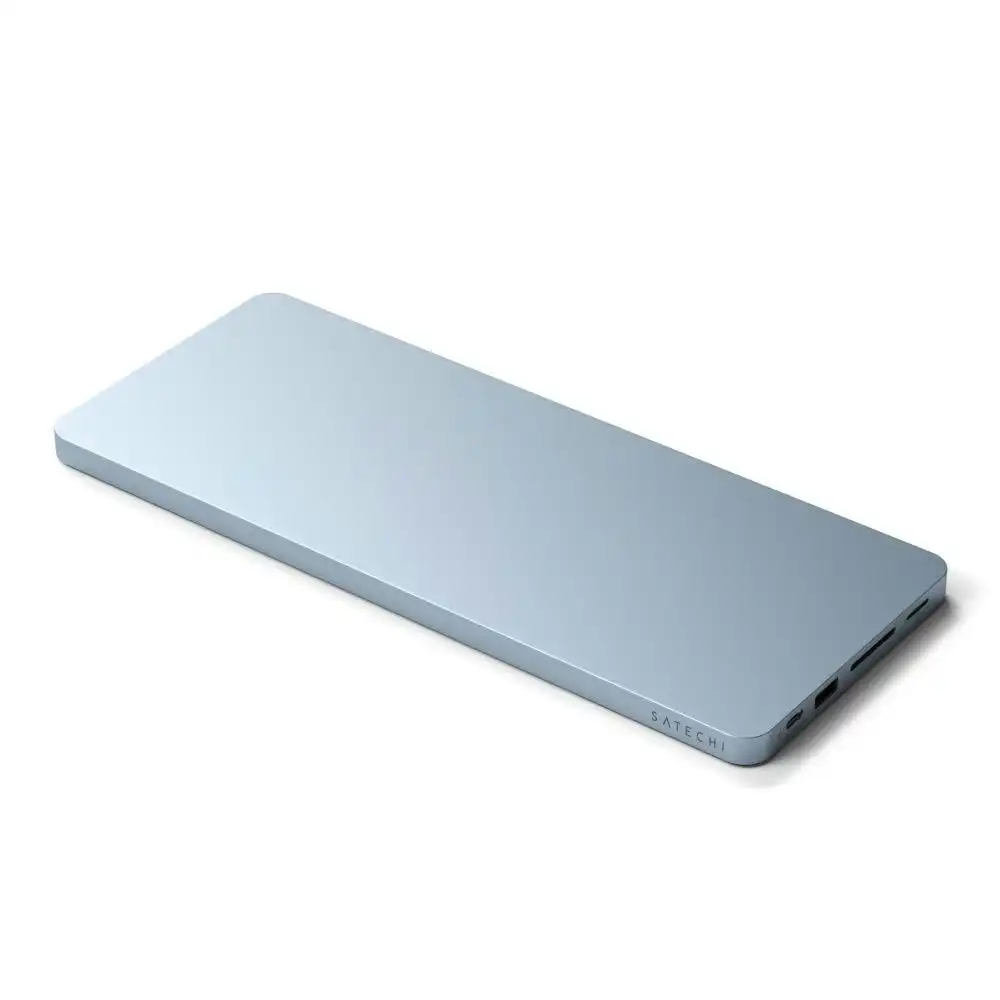 Satechi 34cm Slim USB-C to USB-A/Micro SD Dock Enclosure Port For 24" iMac Blue