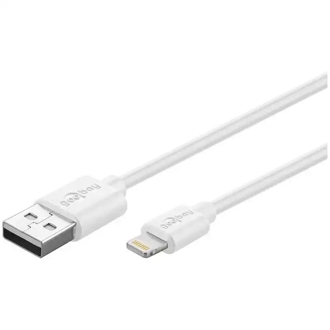 Goobay 1m Lightning MFI-Certified Cable to USB-A Charging For iPhone/Apple WH