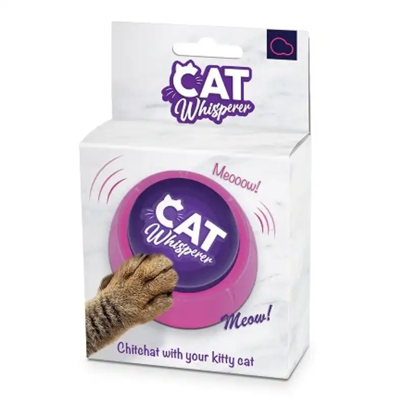Bubblegum Stuff Pet Cat/Kitten Whisperer Talking Sound Call Meowing Button Toy
