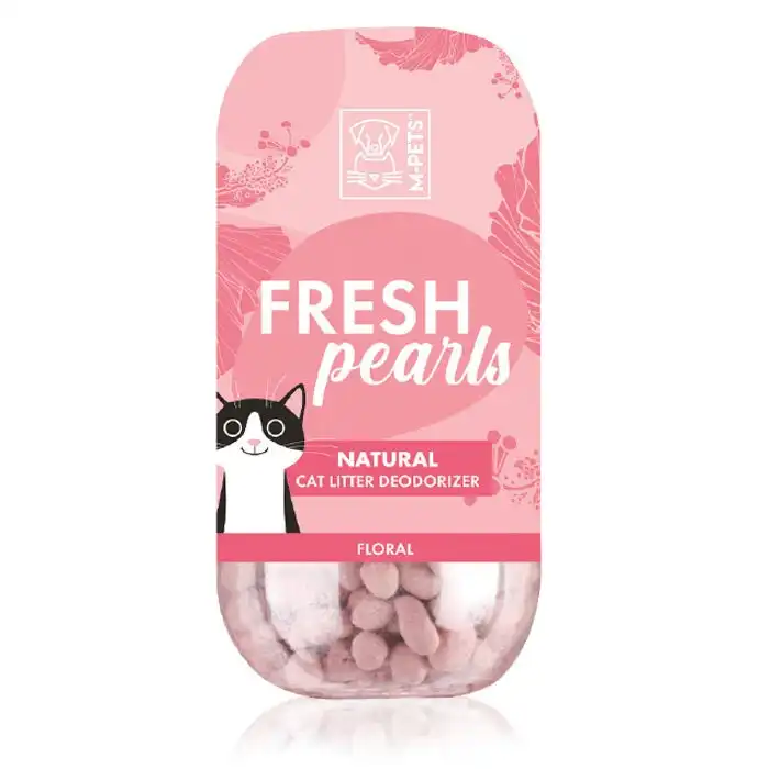 M-Pets Fresh Pearls 450ml Natural Cat Litter Deodoriser Odour Neutraliser Floral