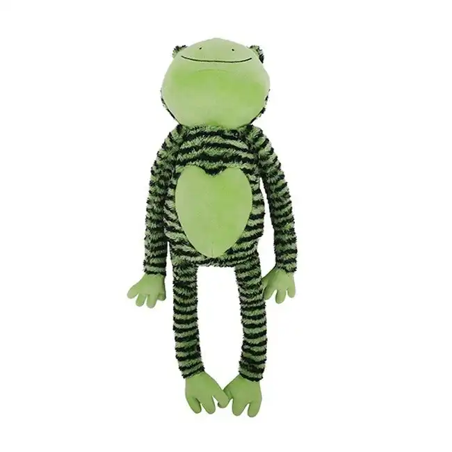 Rosewood Froggy Long Legs Plush Pet Dog Toy w/ Squeaker Interactive Play Green
