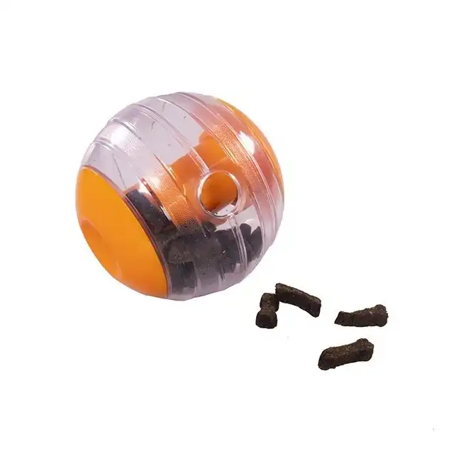 Rosewood Giggling Sound Interactive Treat Ball Pet Dog Chew Interactive Toy ORNG