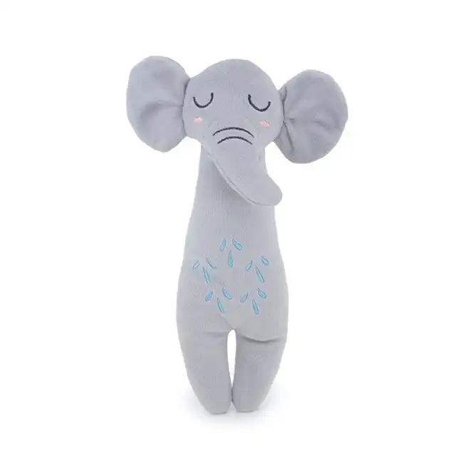Rosewood Eco Friendly 30x19cm Elephant Plush Pet Dog Chew Interactive Toy Grey