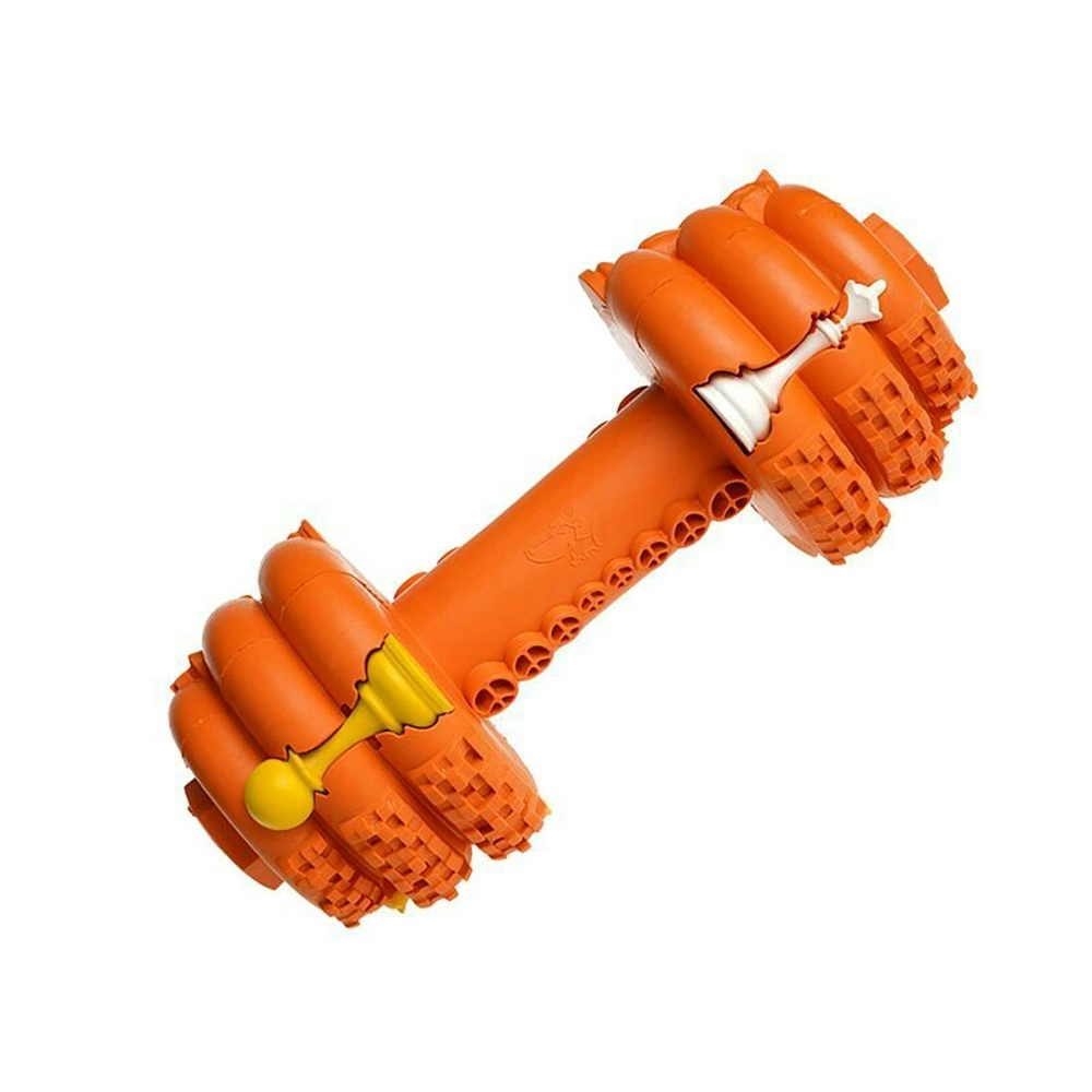 Petopia Ultra Tough 17cm Rubber Dumb Dumbbell Dog Toy Treat Medium Assorted