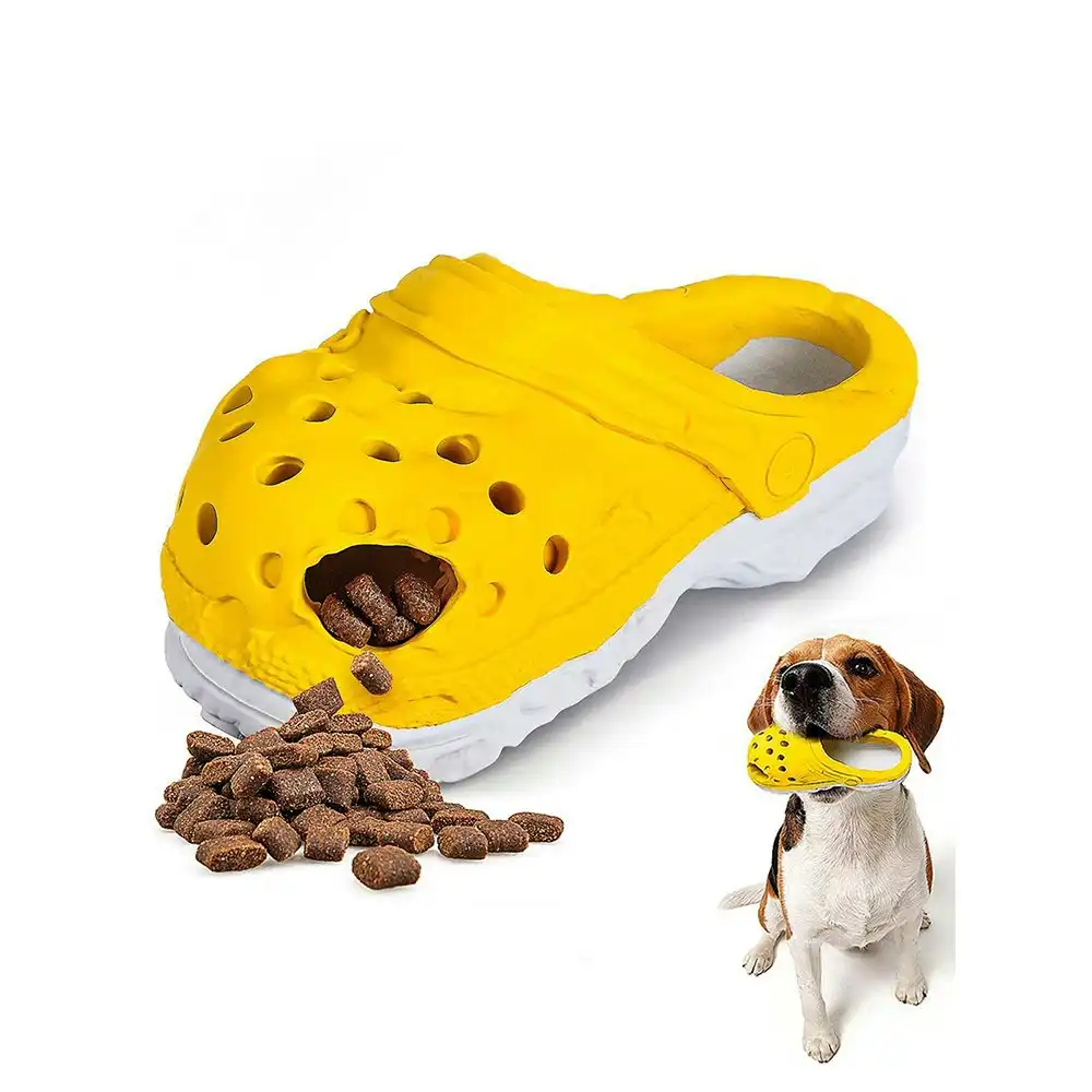 Petopia Ultra Tough 16cm Rubber Cozy Slipper Dog Toy Treat Dental Large Assorted