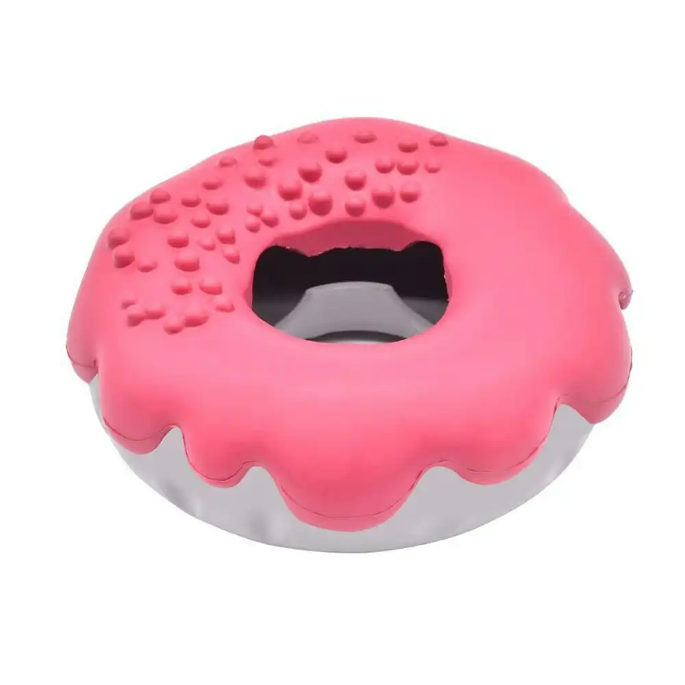 Petopia Ultra Tough 12cm Rubber Mochi Donut  Dog Toy Chew Treat Play Assorted