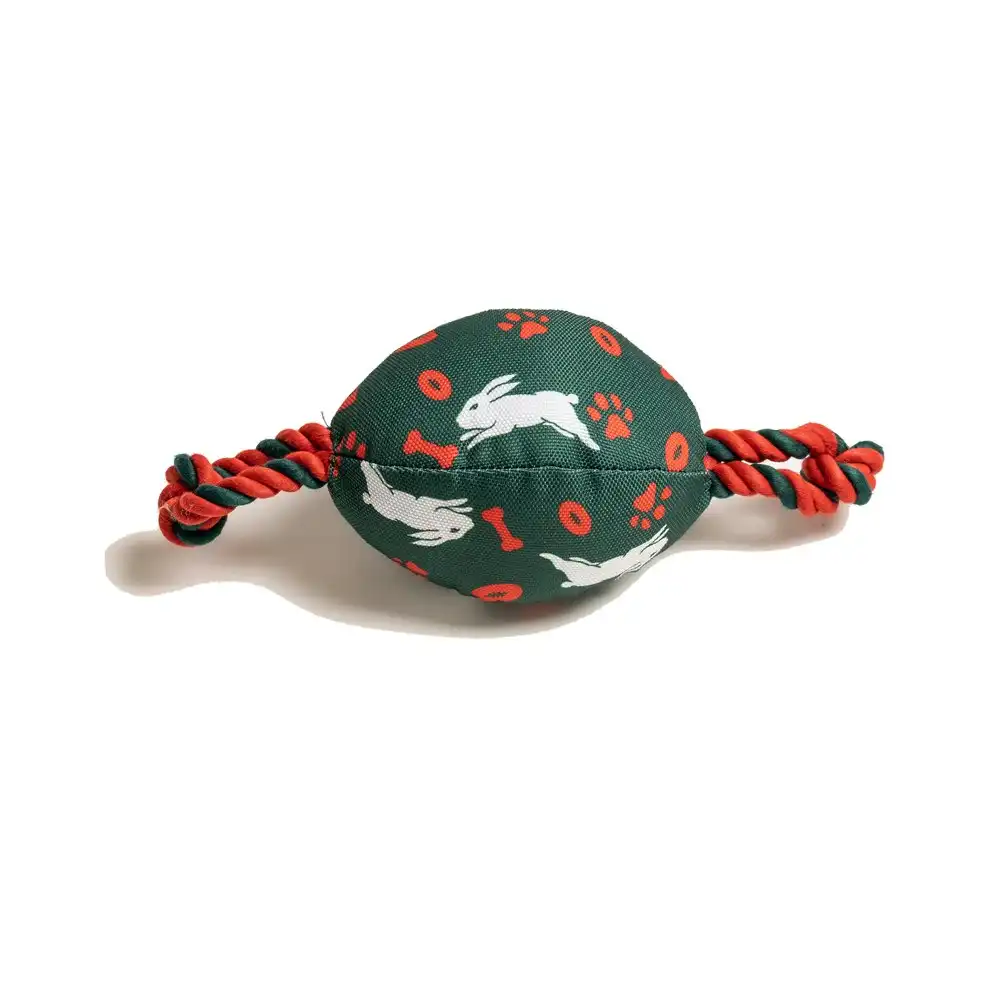 The Stubby Club South Sydney Rabbitohs NRL Themed Durable Dog/Cat Pet Chew Toy