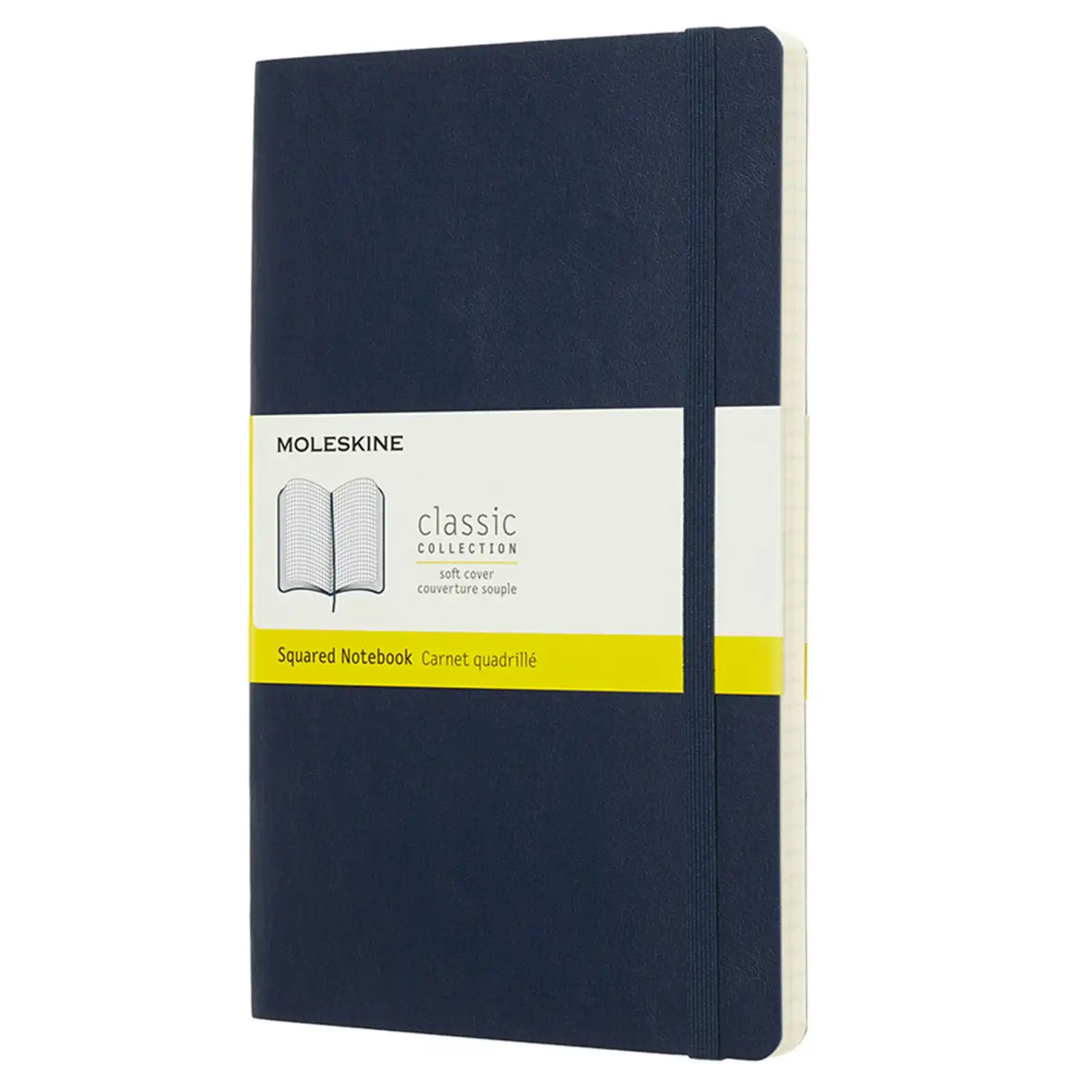 Moleskine Classic Grid Soft Cover Notebook Office/Student Journal L Sapphire BLU